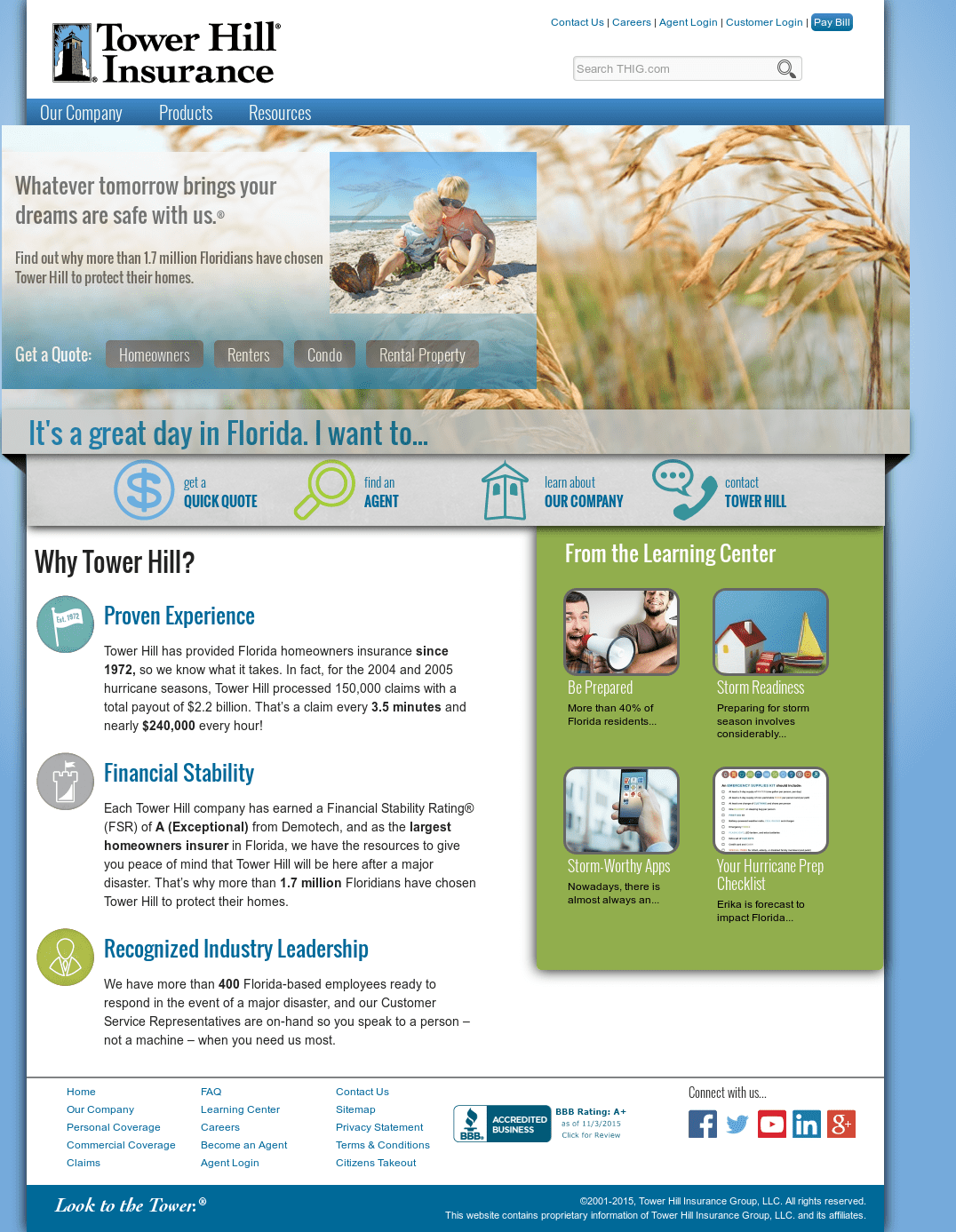 Tower Hill Insurance Company Florida History Tower Hill