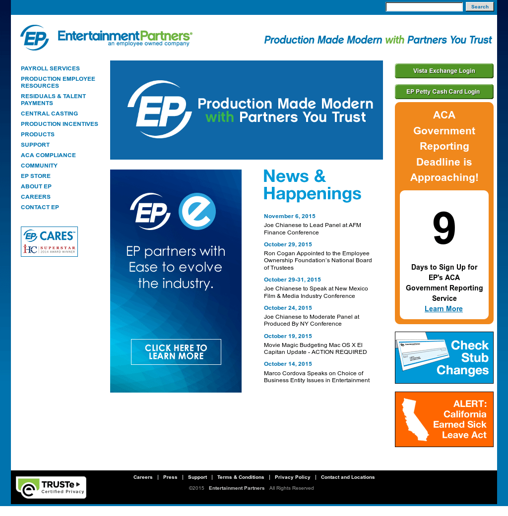 Entertainment Partners Competitors, Revenue and Employees Company