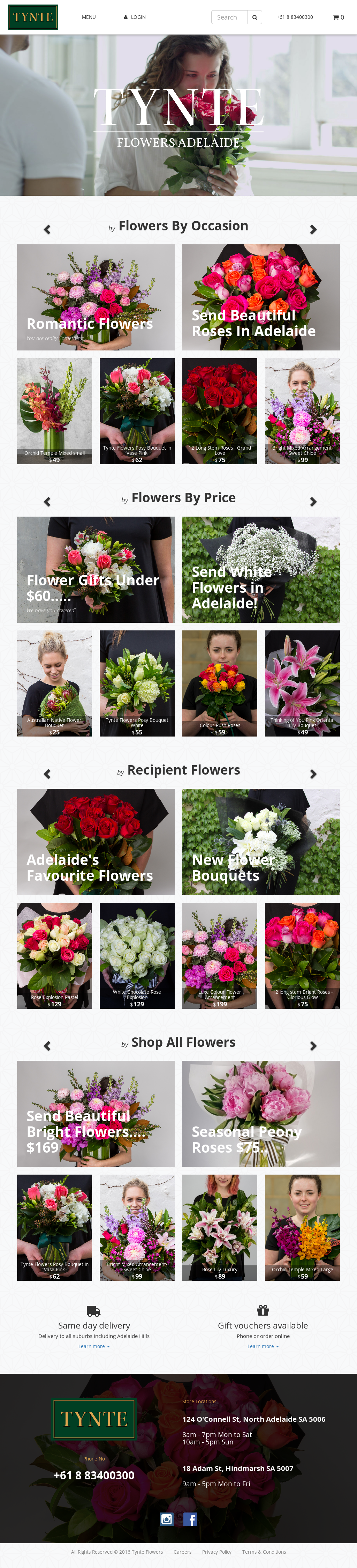 Tynte Flowers North Adelaide Sa Australia Best Flower Site