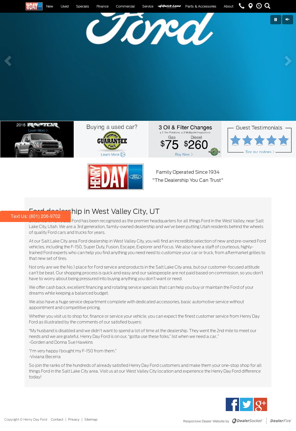 Henry Day Ford Greatest Ford