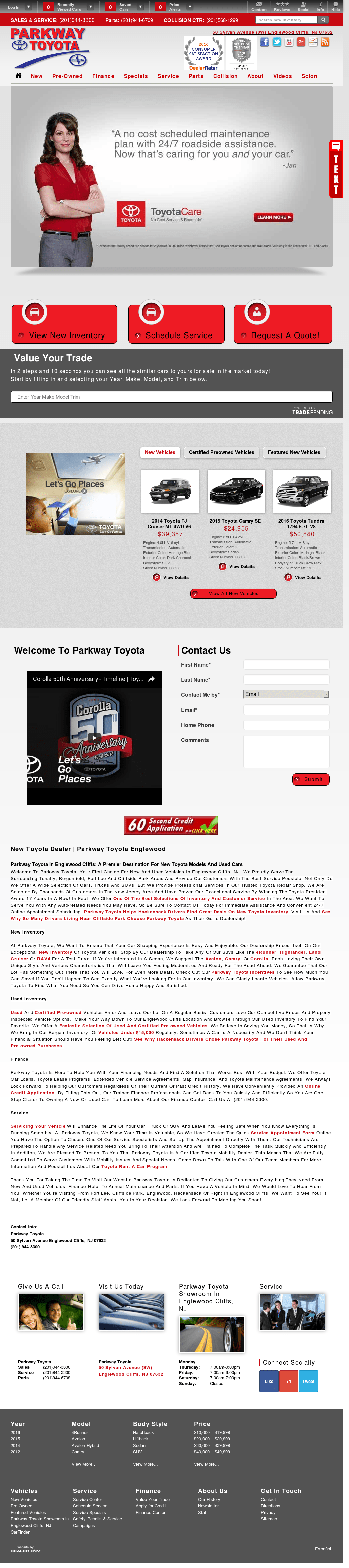 Parkway Toyota Englewood Cliffs Nj Best Toyota
