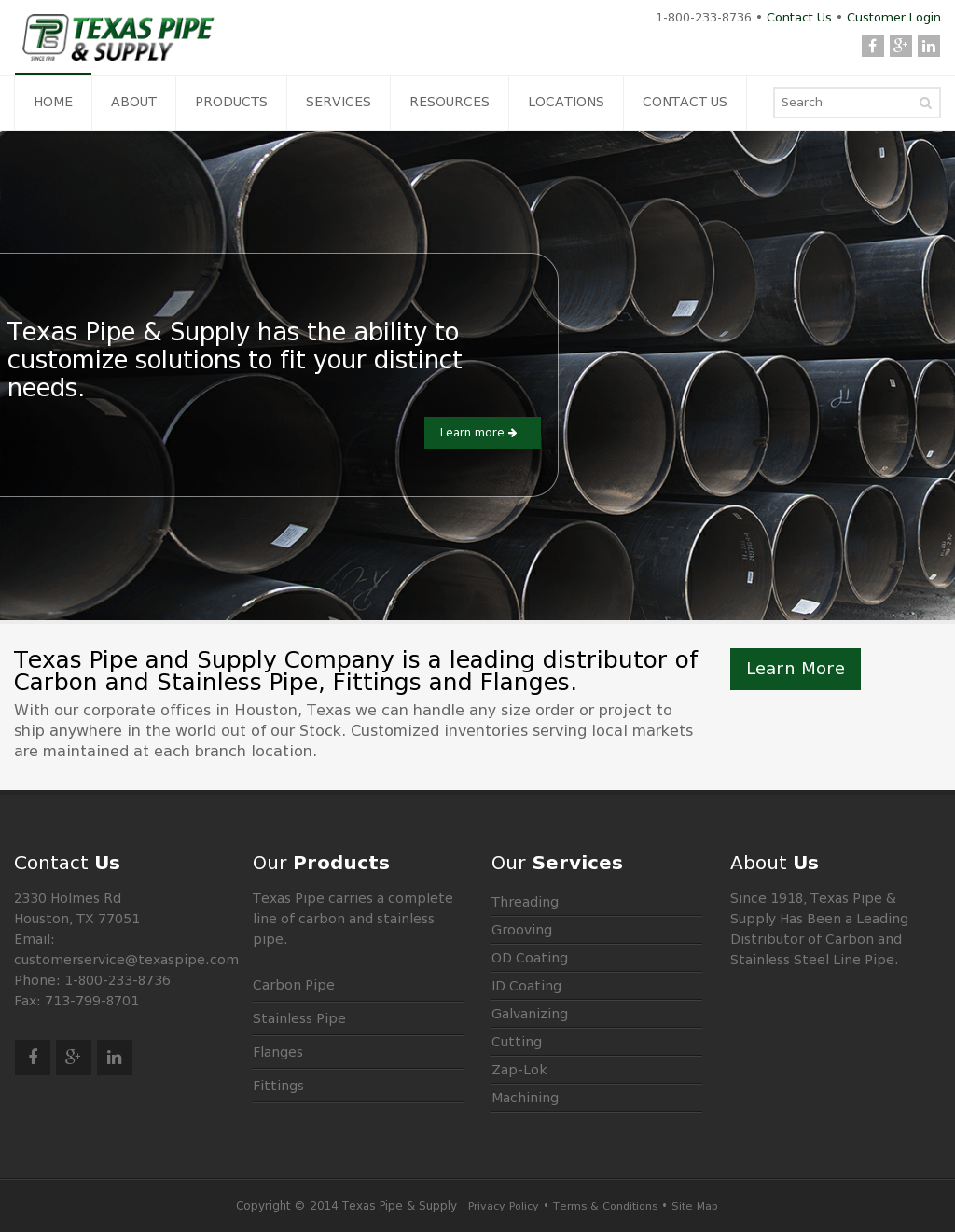 Texas Pipe and Supply Competitors, Revenue and Employees Company