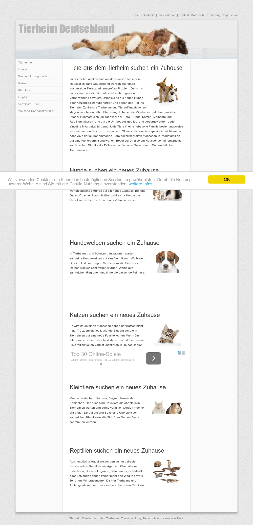 Haustiere Kleintiere Liste Heimidee