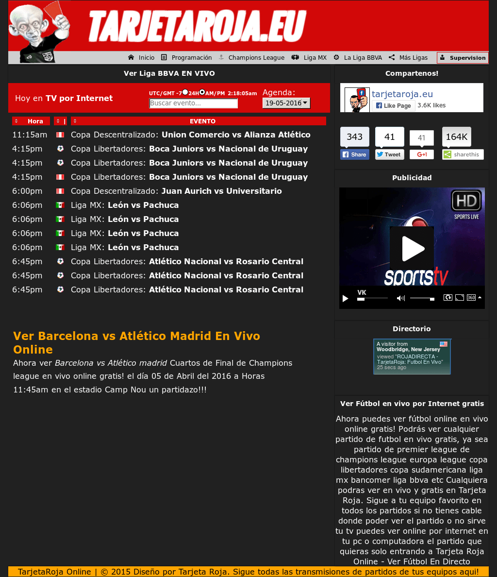 Tarjeta Roja Online Tv Futbol En Vivo Canal 2 Compartir Tarjeta