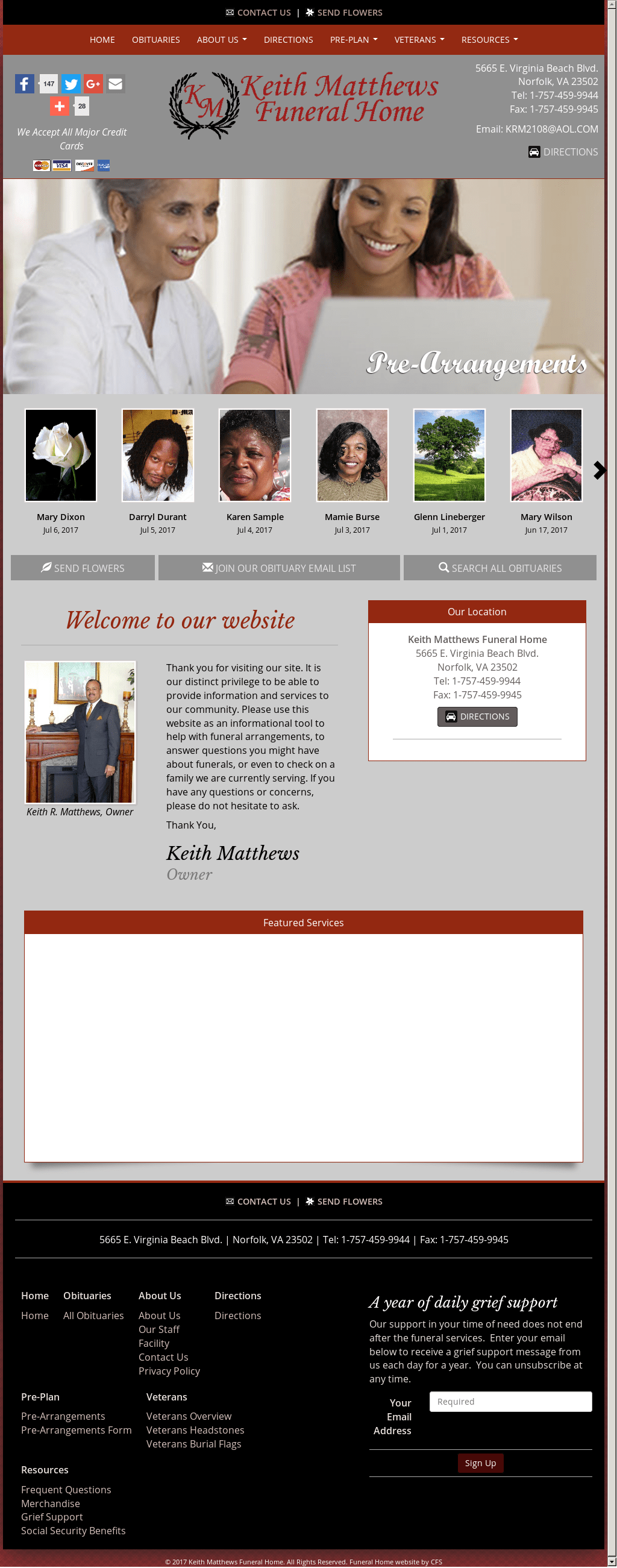 Keith Matthews Funeral Home Norfolk Va shsdesignerz