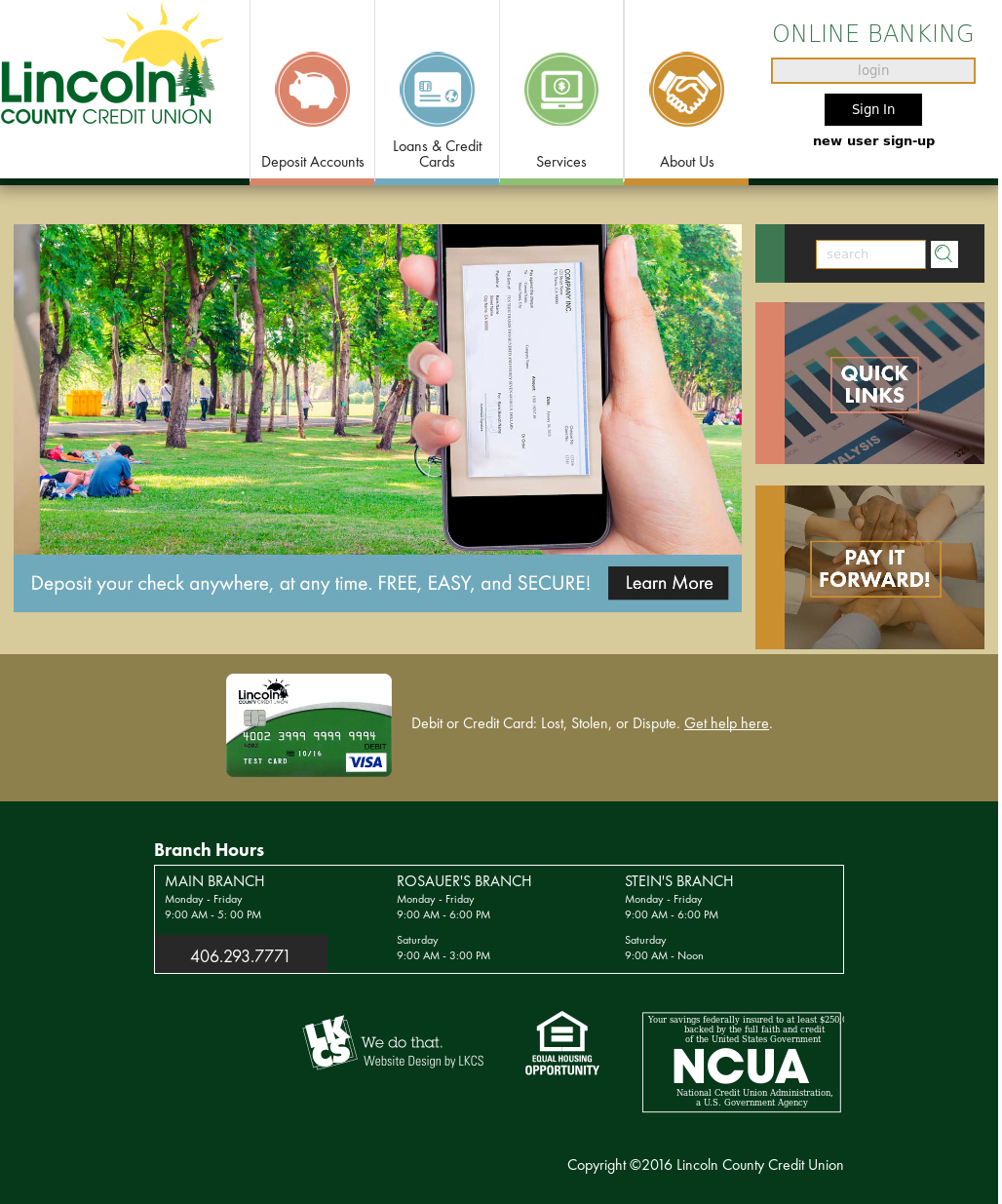 Lincoln County Credit Union Libby Mt