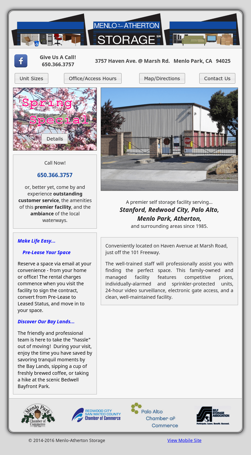 Menlo Atherton Storage Hours Dandk Organizer