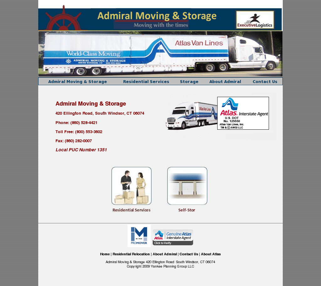 Admiral Moving And Storage Dandk Organizer