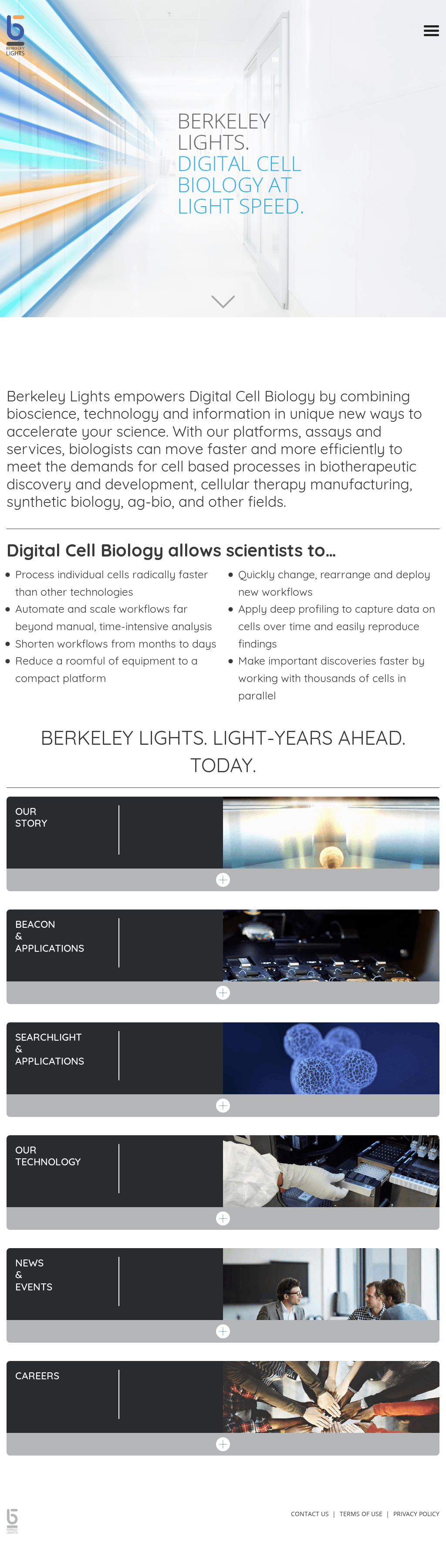 Berkeley Lights Beacon Platform Shelly Lighting