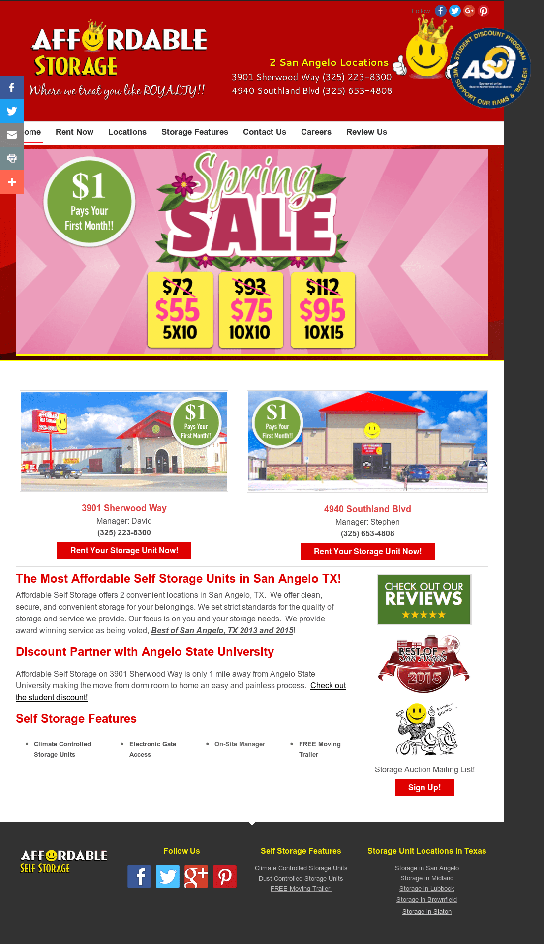 Affordable Self Storage San Angelo Texas Dandk Organizer