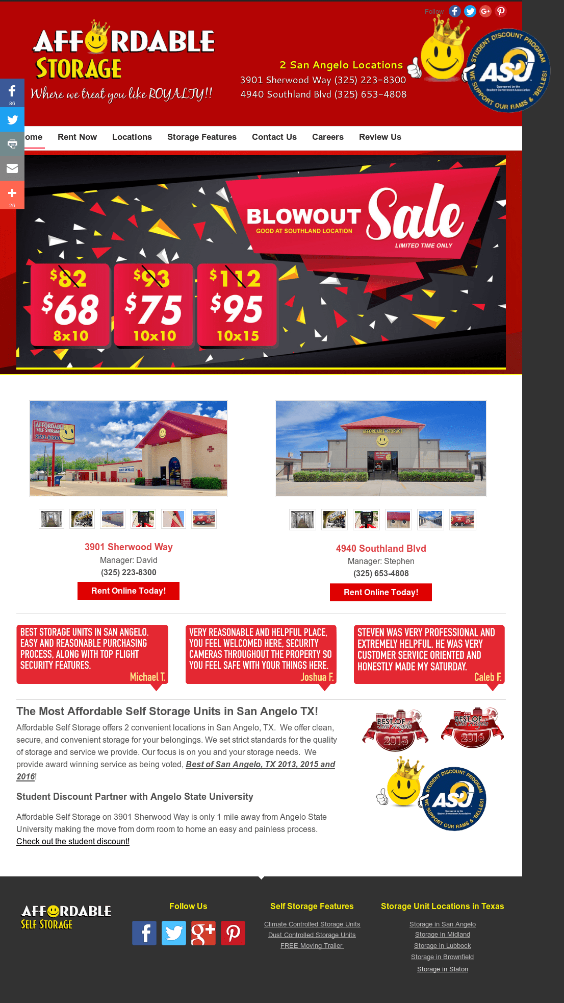 Affordable Self Storage San Angelo Texas Dandk Organizer