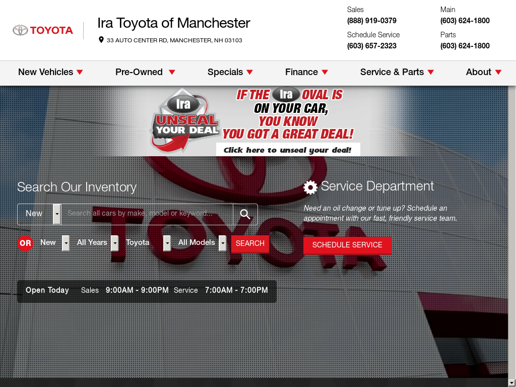 Ira Toyota Of Manchester Manchester Nh Best Toyota