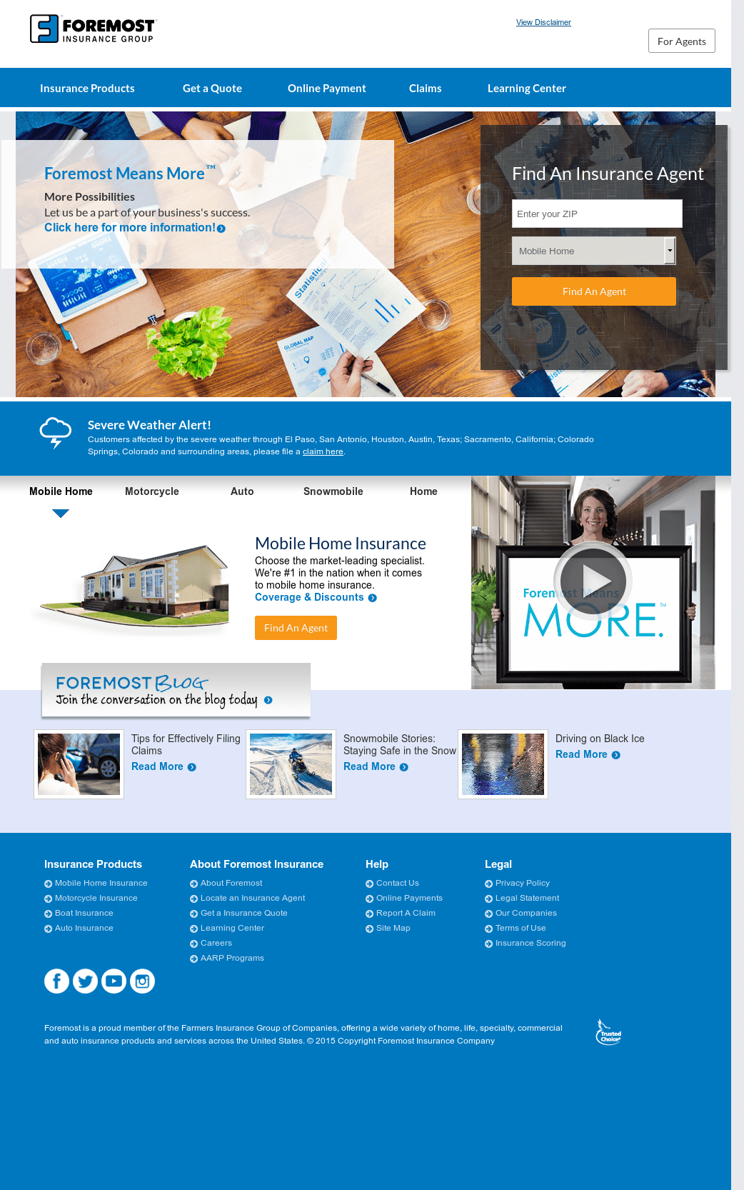 Foremost Insurance Find An Agent Financial Report