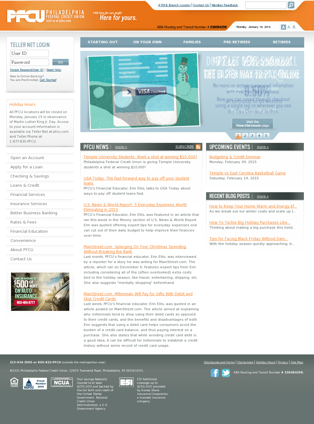 Philadelphia Federal Credit Union Routing Number Examples and Forms