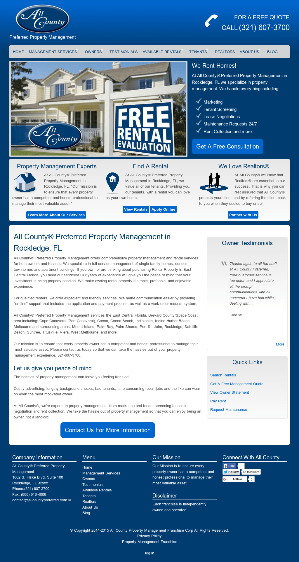 Property Management Companies Brevard County Fl Property Walls
