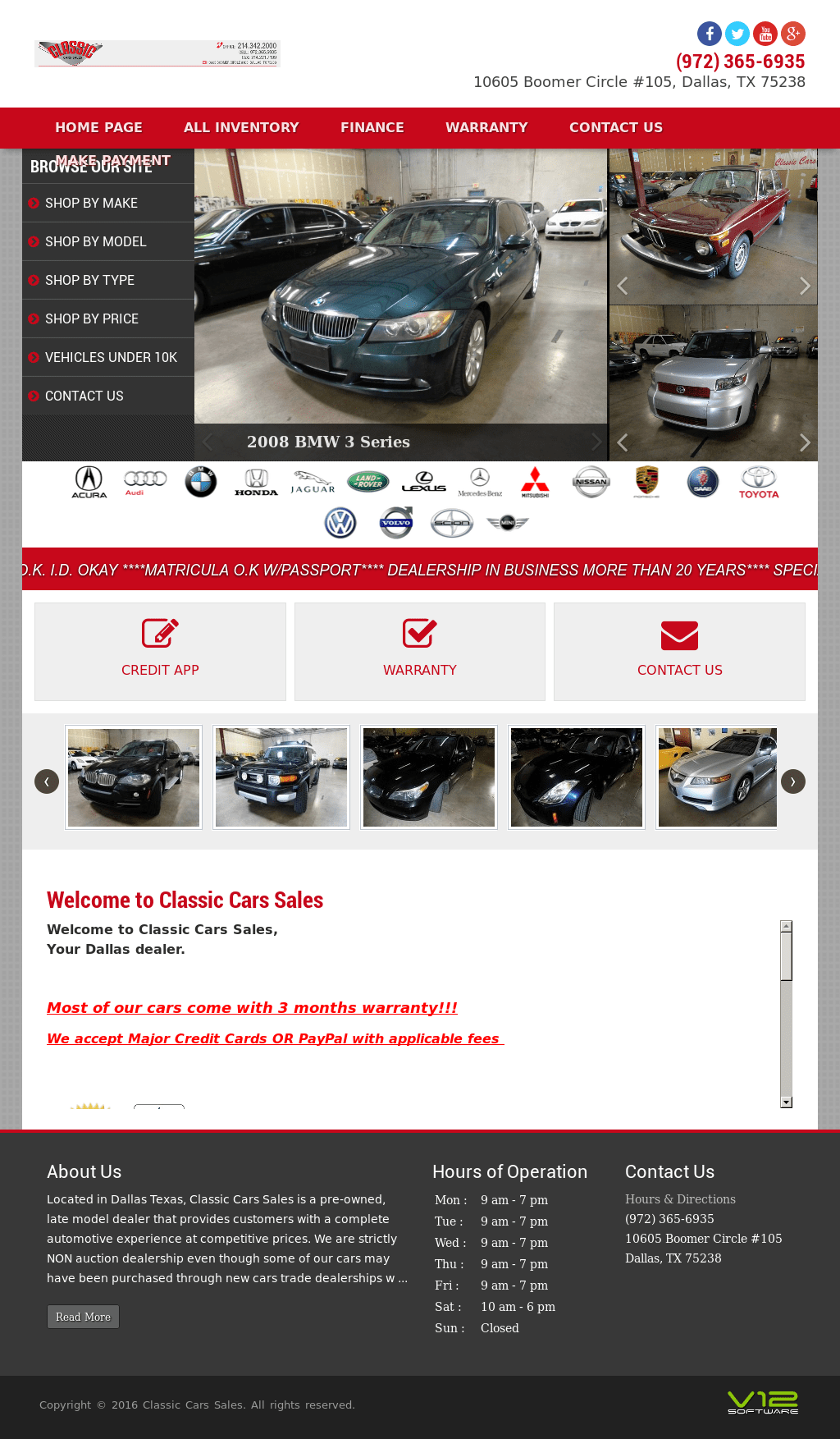 Classic Car Sales Boomer Circle Dallas Tx Car Sale and Rentals