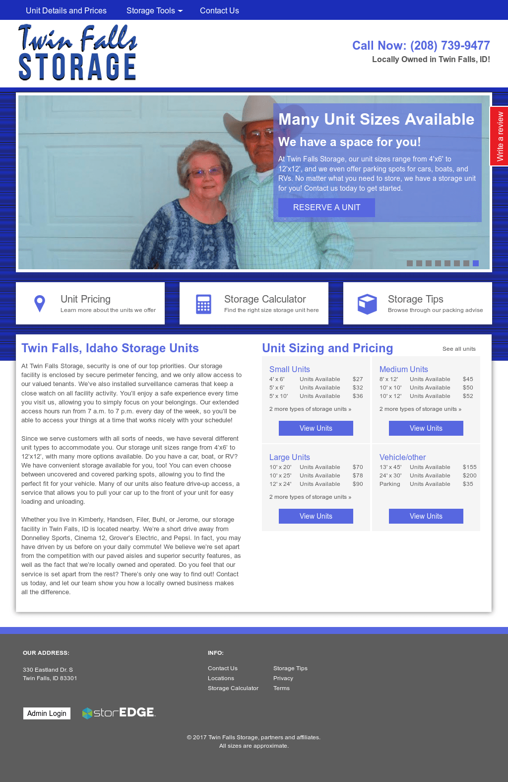 Storage Units In Twin Falls Idaho Dandk Organizer