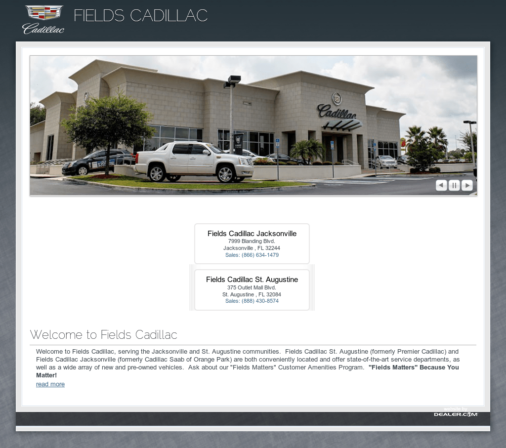 Fields Cadillac Jacksonville Jacksonville Fl 32244 Seananon Jopower