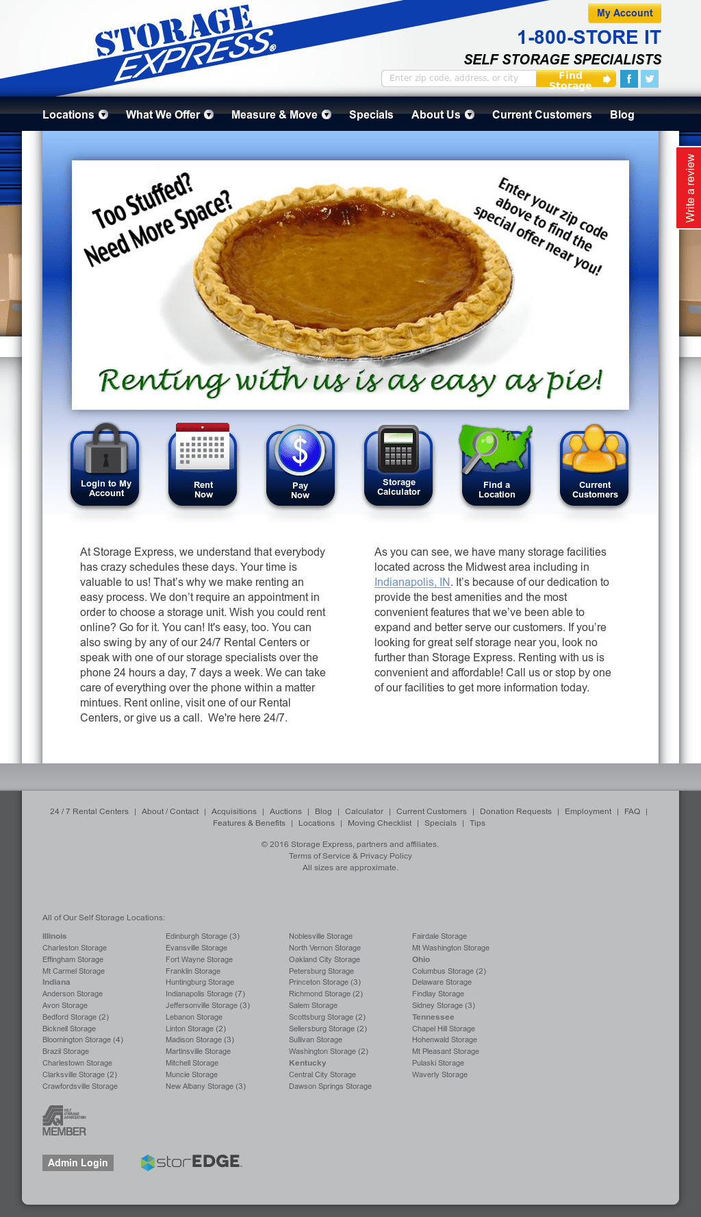 Storage Express Bloomington Indiana Dandk Organizer