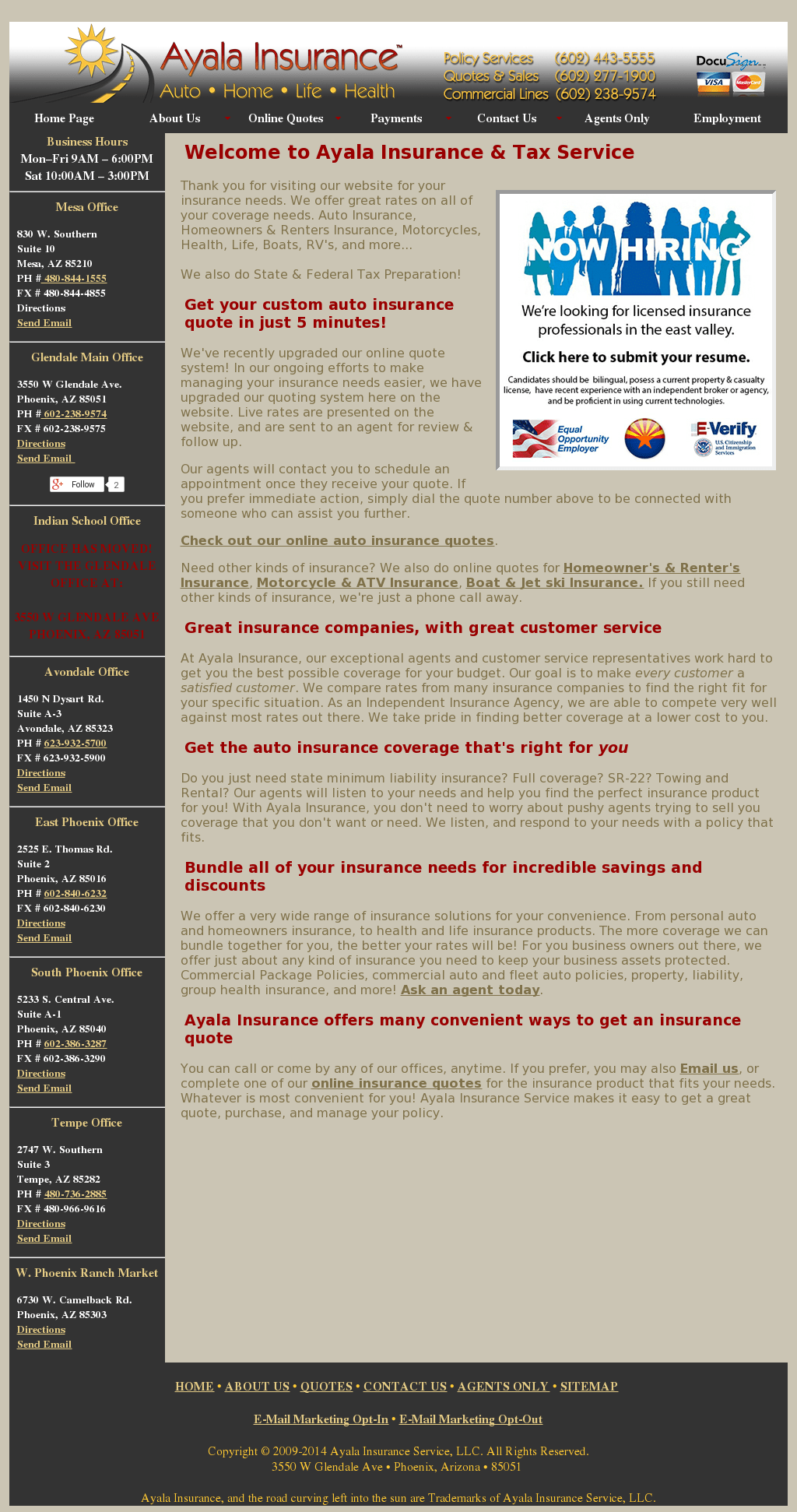 Ayala Insurance In Avondale Home Ayala S Quality