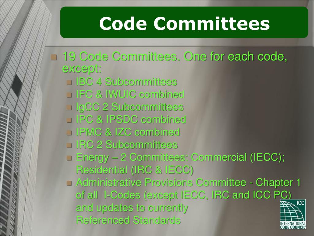 PPT INTERNATIONAL Code Council PowerPoint Presentation, free download