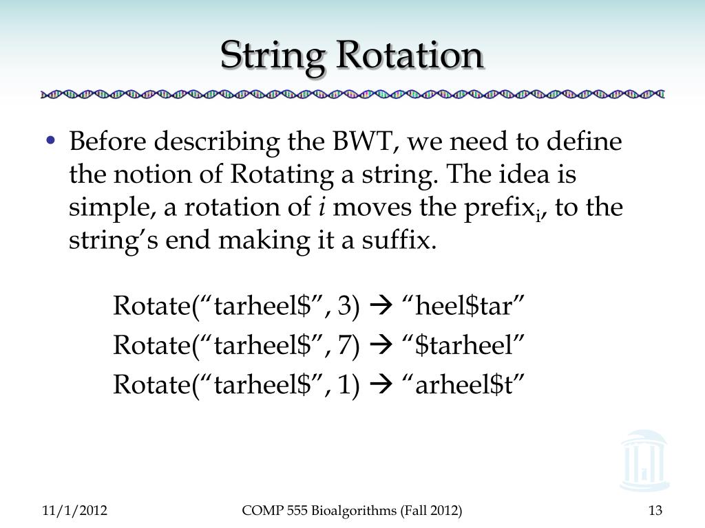 PPT Lecture 17 Suffix Arrays and Burrows Wheeler Transforms
