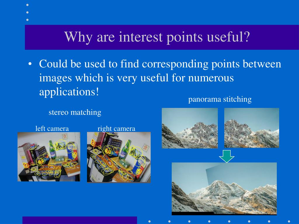 PPT Interest Point Detectors (see CS485/685 notes for more details