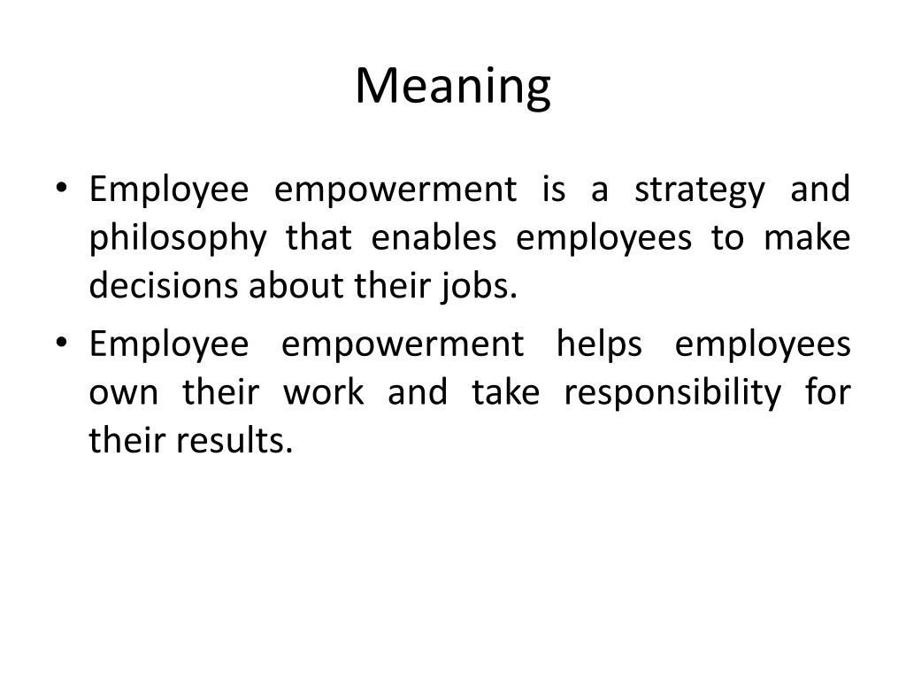 PPT Employee Empowerment PowerPoint Presentation, free download ID