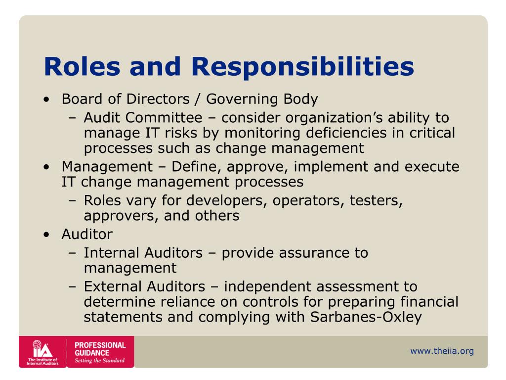 PPT Change and Patch Management Controls Critical for Organizational
