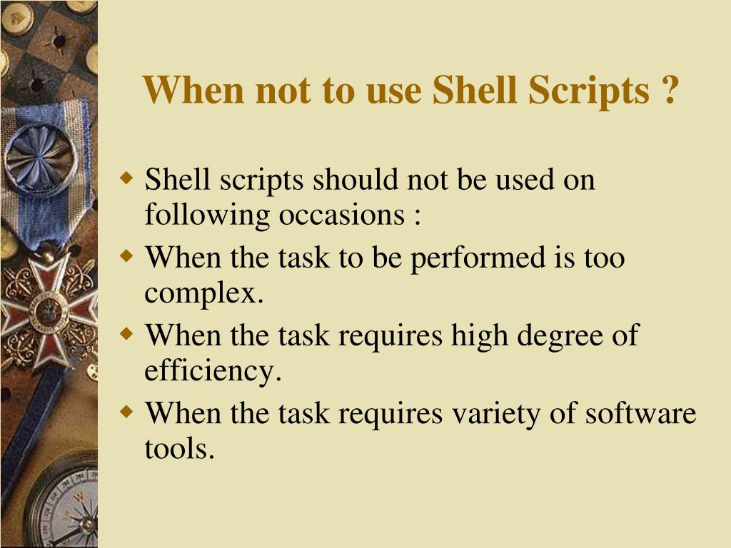 PPT Shell Programming PowerPoint Presentation, free download ID3607794