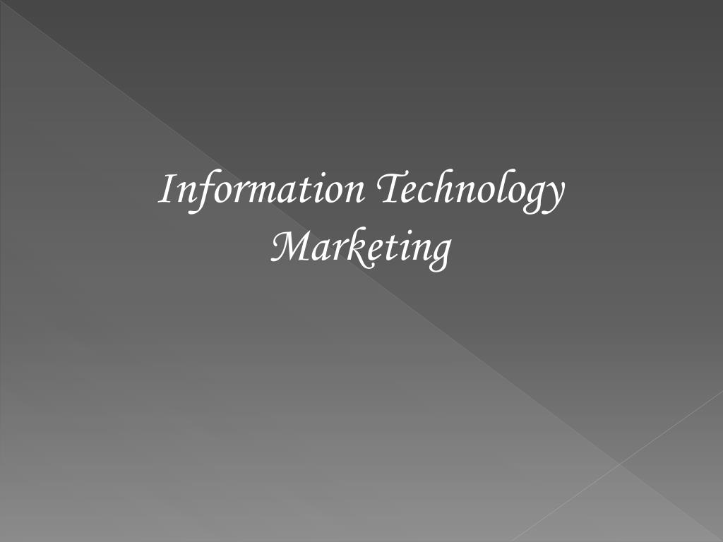 PPT Information Technology Marketing PowerPoint Presentation, free