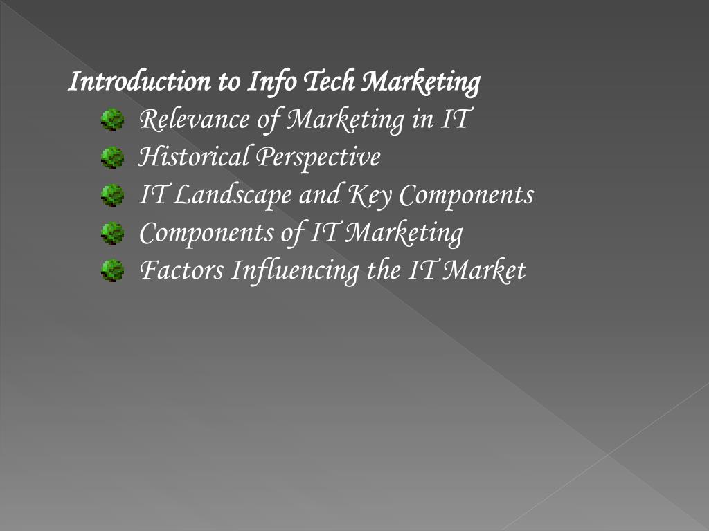 PPT Information Technology Marketing PowerPoint Presentation, free