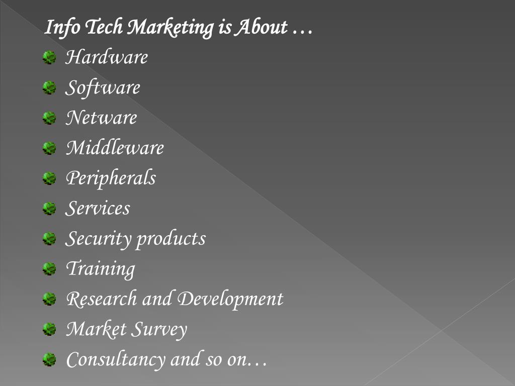 PPT Information Technology Marketing PowerPoint Presentation, free