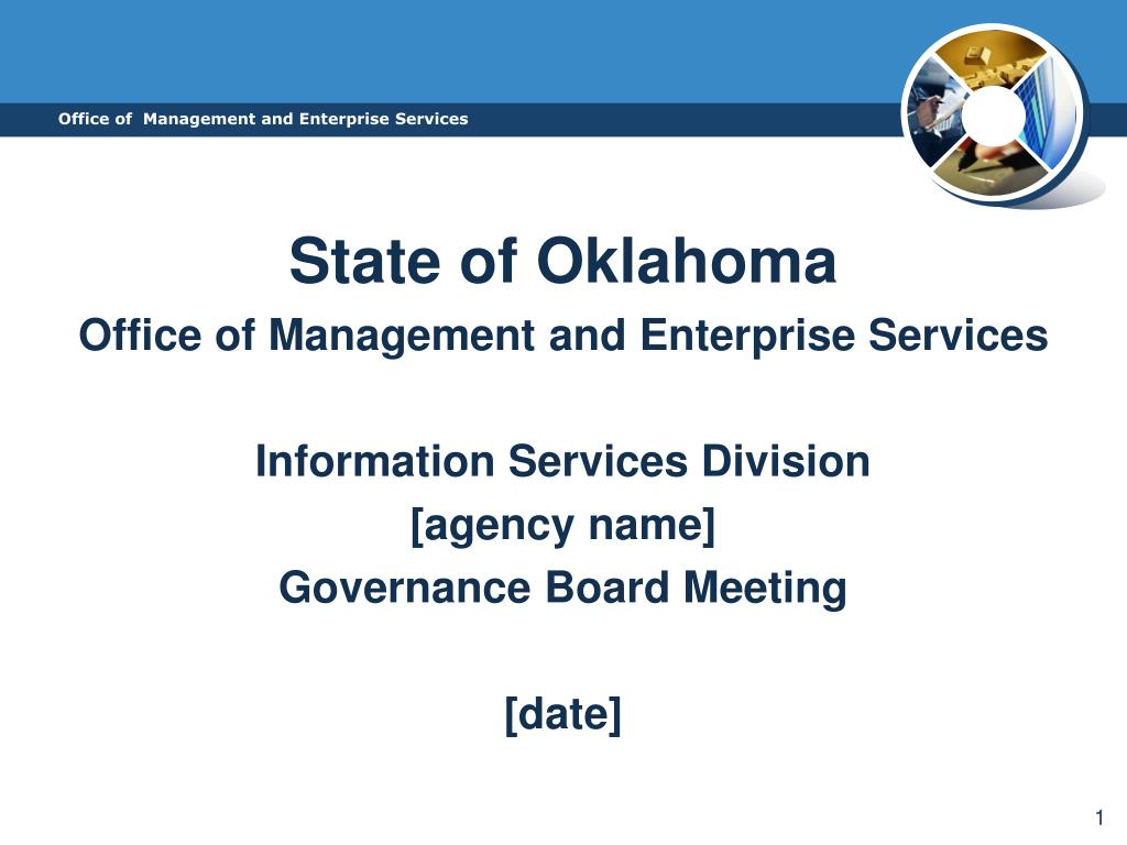 PPT State of Oklahoma Office of Management and Enterprise Services Information Services
