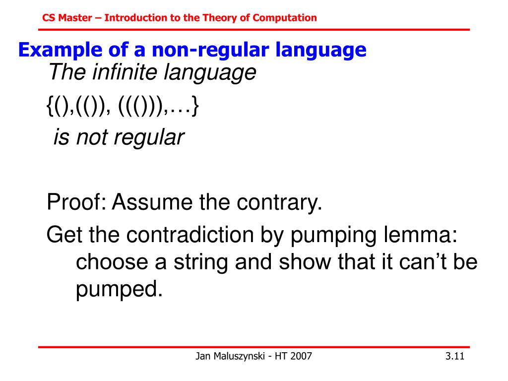 PPT Lecture 3 Regular Epressions Pumping Lemma PowerPoint