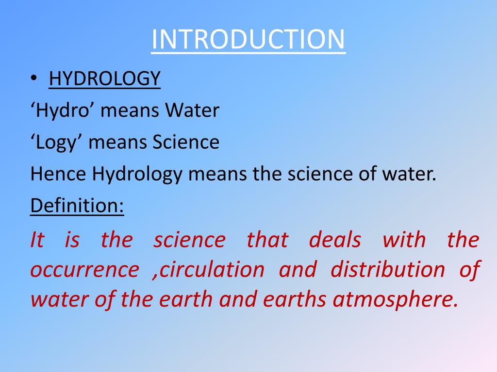 PPT HYDROLOGY & IRRIGATION ENGINEERING 10CV55 PowerPoint Presentation ID3611405