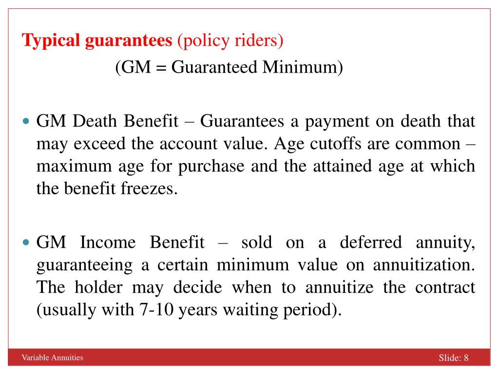 PPT Variable Annuities PowerPoint Presentation, free download ID