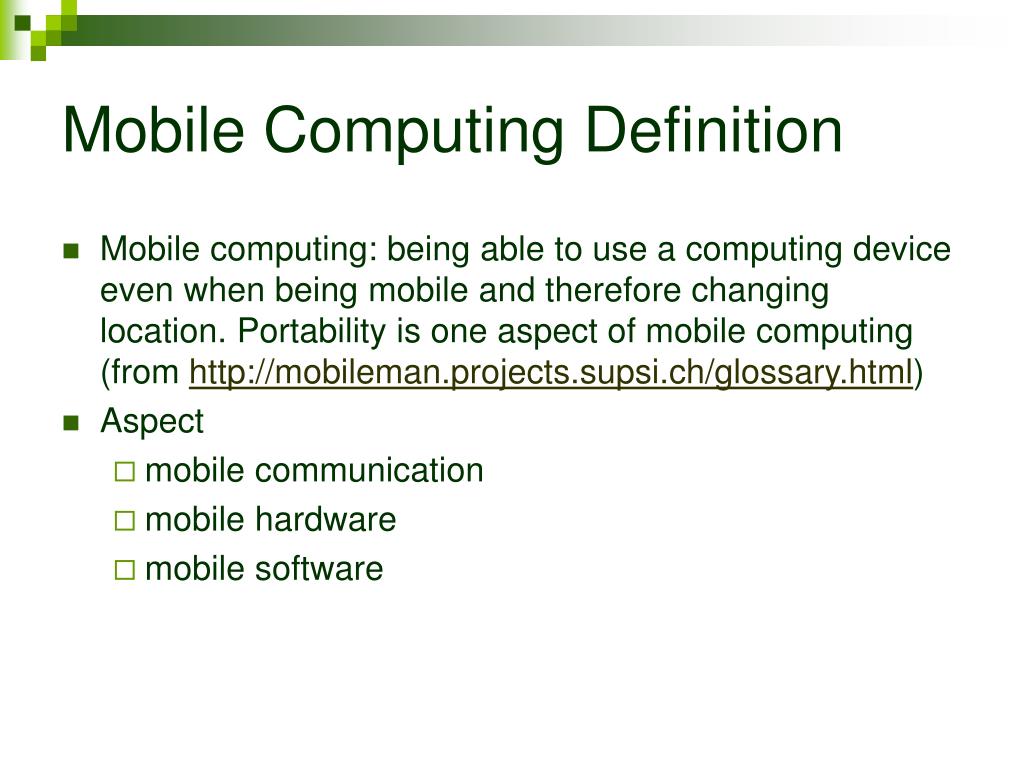 PPT Mobile Computing PowerPoint Presentation, free download ID3611980