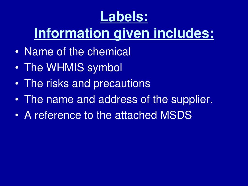 PPT WHMIS PowerPoint Presentation, free download ID3613906