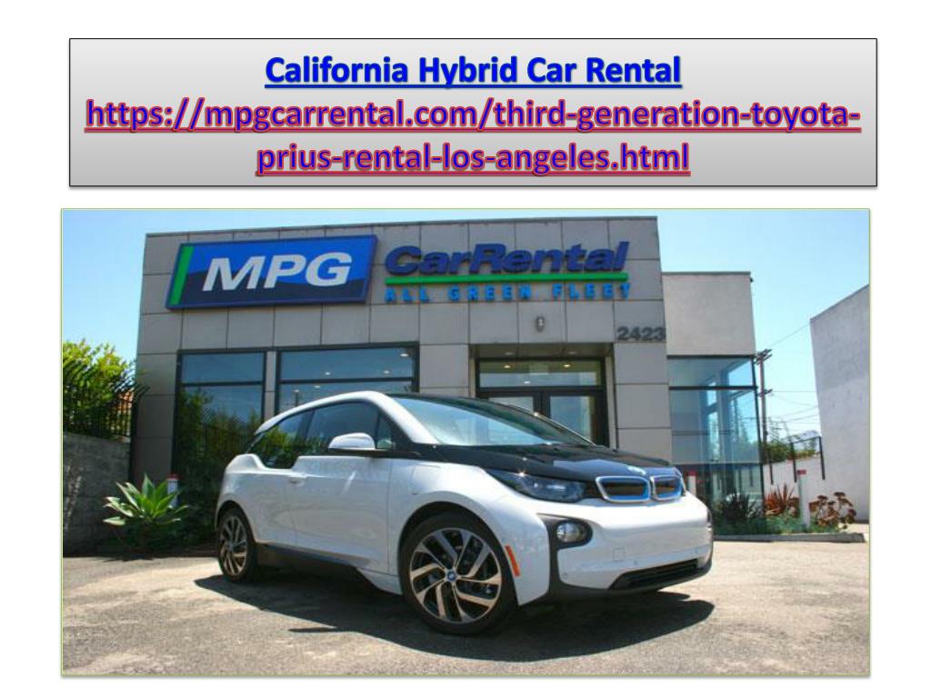 PPT California Hybrid Car Rental PowerPoint Presentation, free