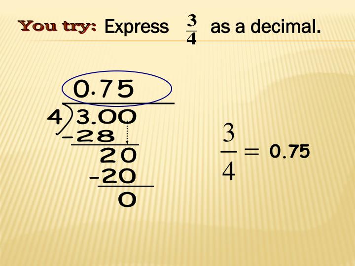 PPT Fractions, decimals and percents. PowerPoint Presentation ID