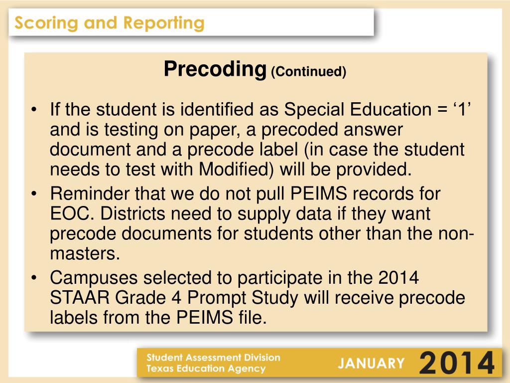 PPT Answer Documents STAAR and STAAR Spanish — one combined answer