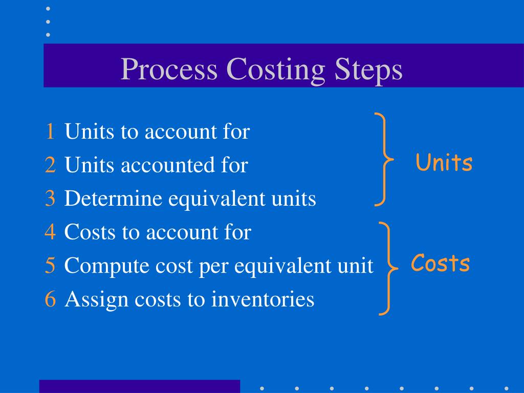 PPT Chapter 6 Process Costing PowerPoint Presentation, free download