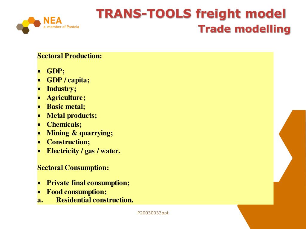 PPT ETIS and TRANSTOOLS v1 Freight demand PowerPoint Presentation