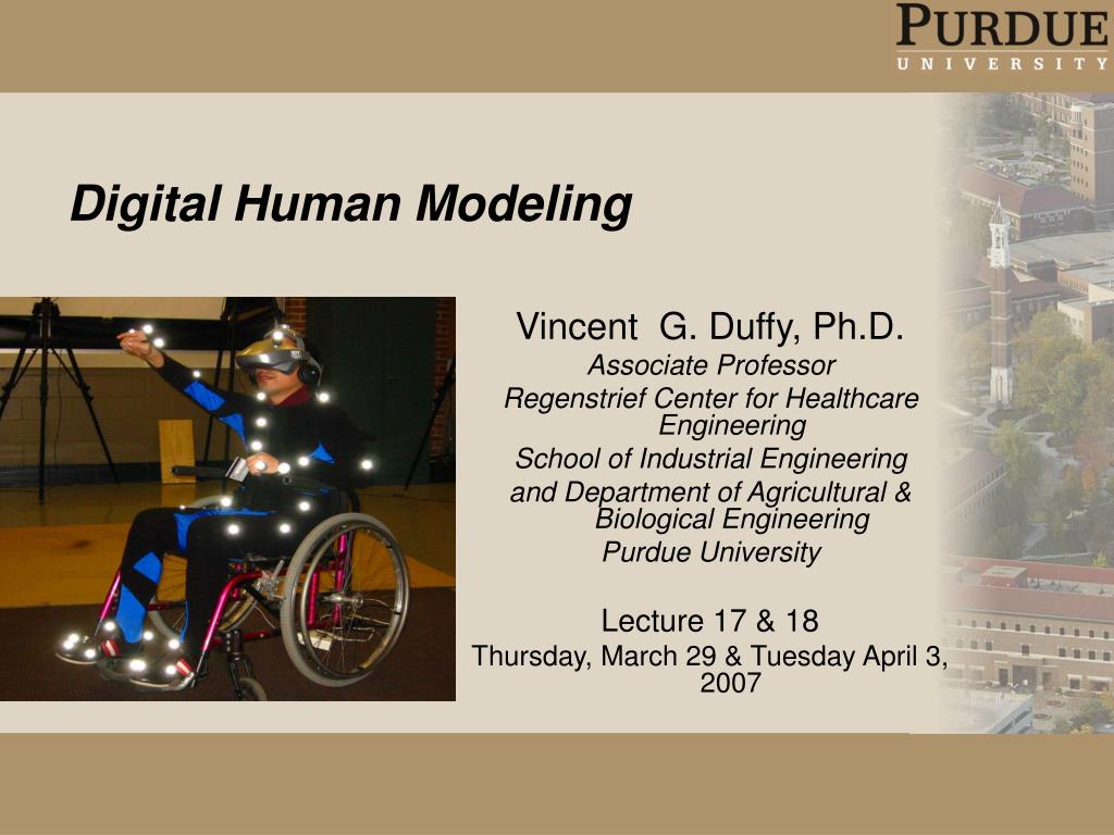 PPT Digital Human Modeling PowerPoint Presentation, free download