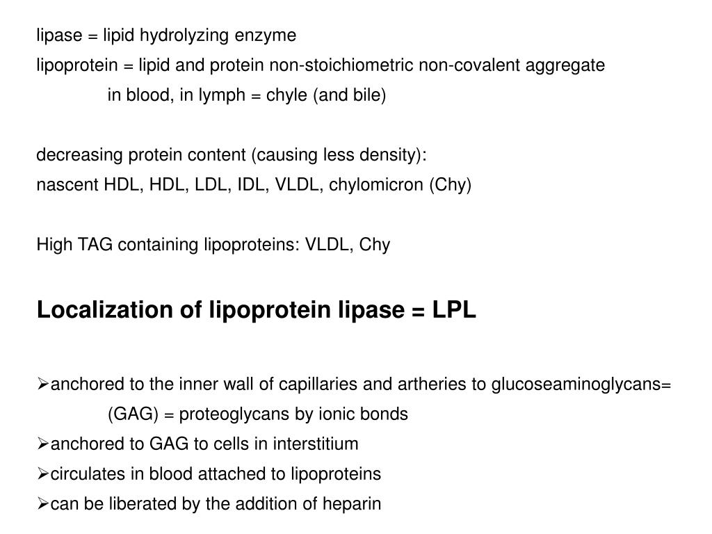 PPT LIPOPROTEIN LIPASE PowerPoint Presentation, free download ID