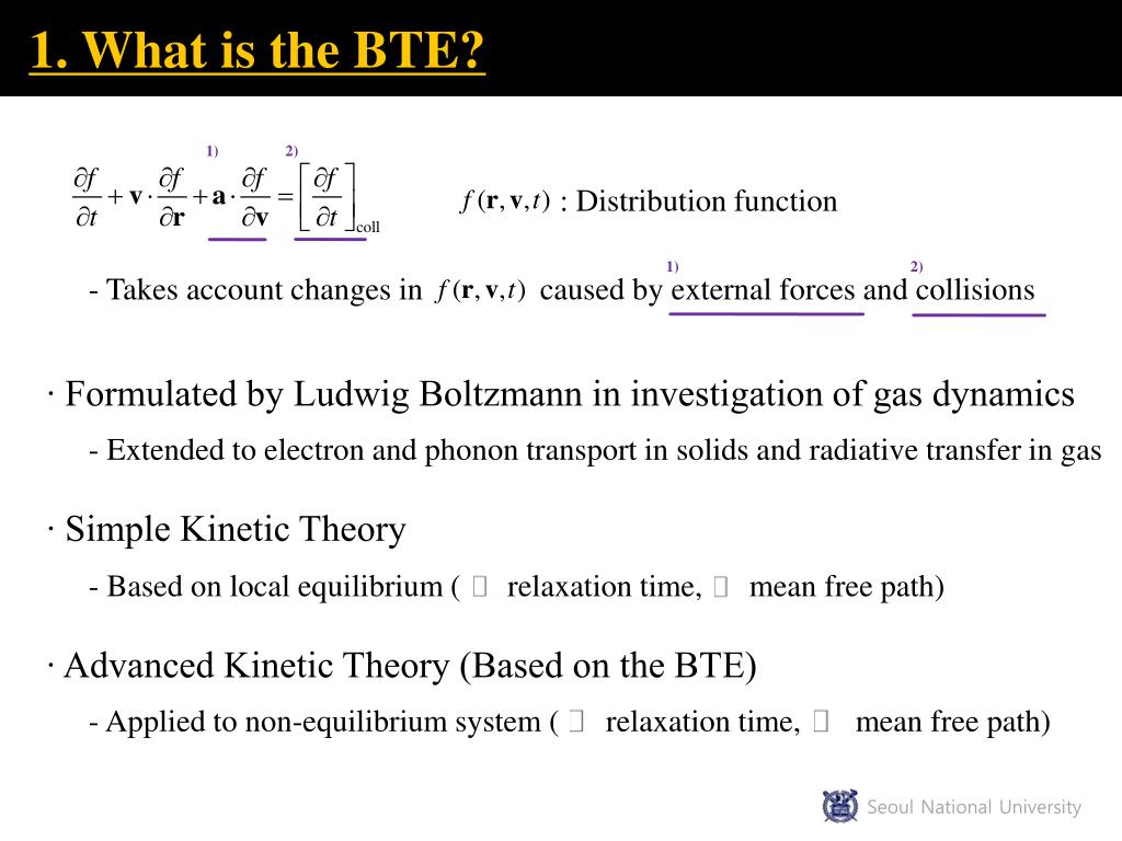 PPT Boltzmann Transport Equation PowerPoint Presentation, free download ID3624510