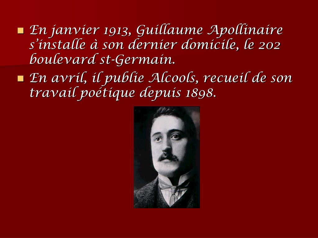 PPT Guillaume Apollinaire PowerPoint Presentation, free download ID3626174