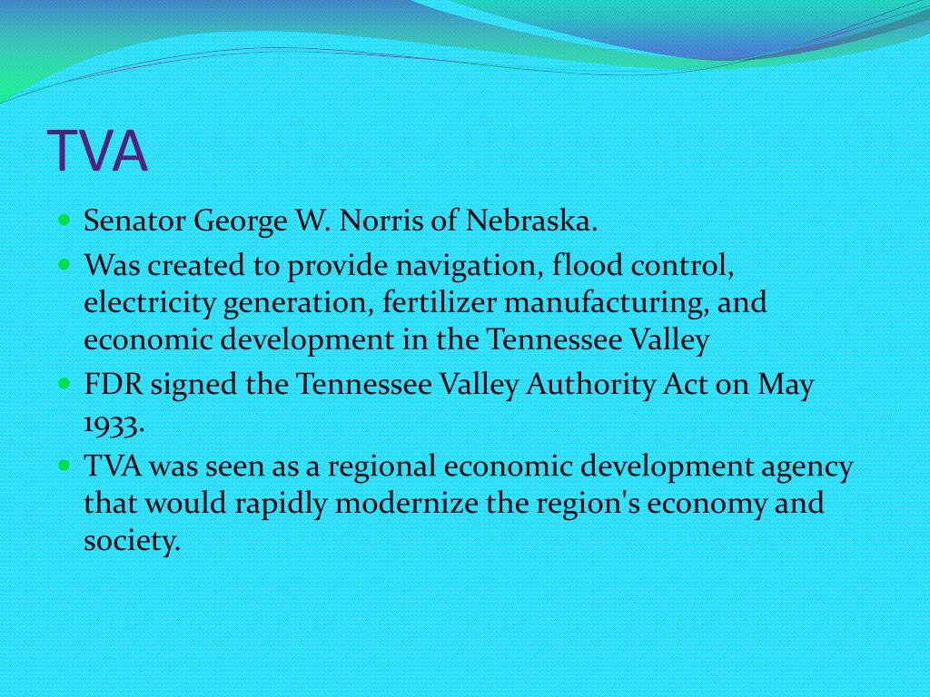 PPT Tennessee Valley Authority (TVA) PowerPoint Presentation, free