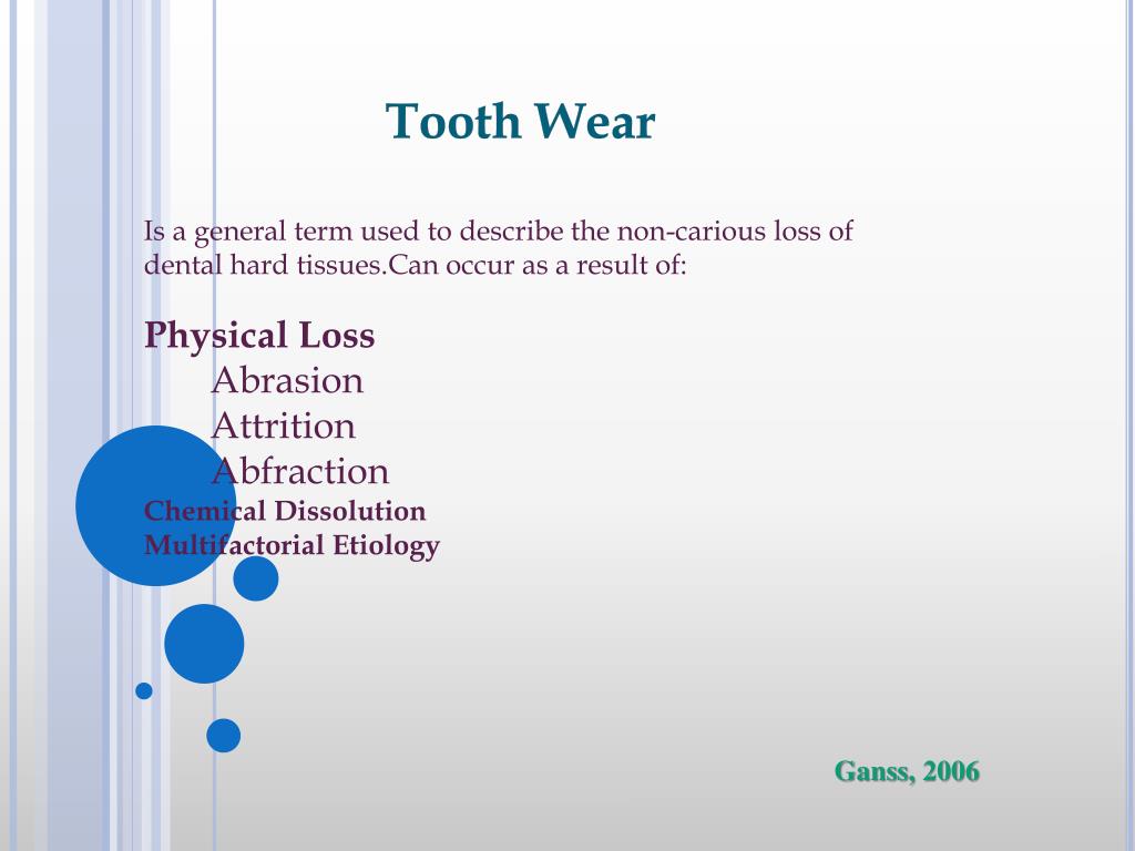 PPT Tooth Wear in Children & Adolescents PowerPoint Presentation ID